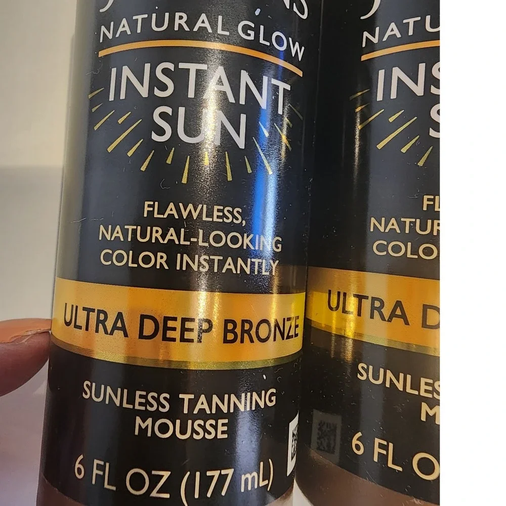 Jergens Natural Glow Instant Sun Mousse Ultra Deep Bronze Sunless Tanner 2‎ Pack - Picture 3 of 6